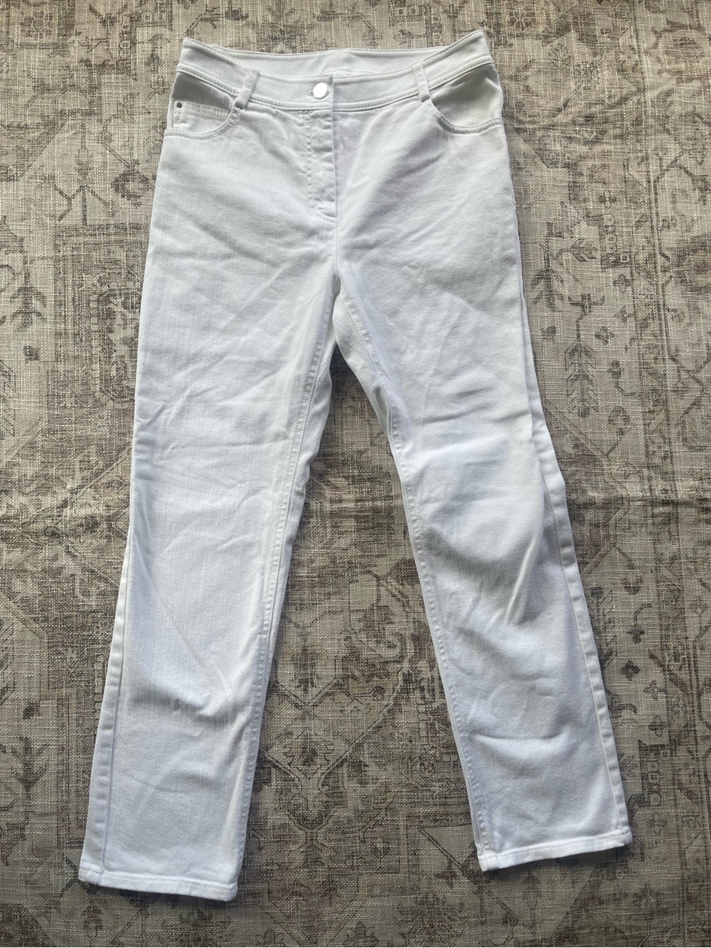 Akris Crisp White Cropped Jeans